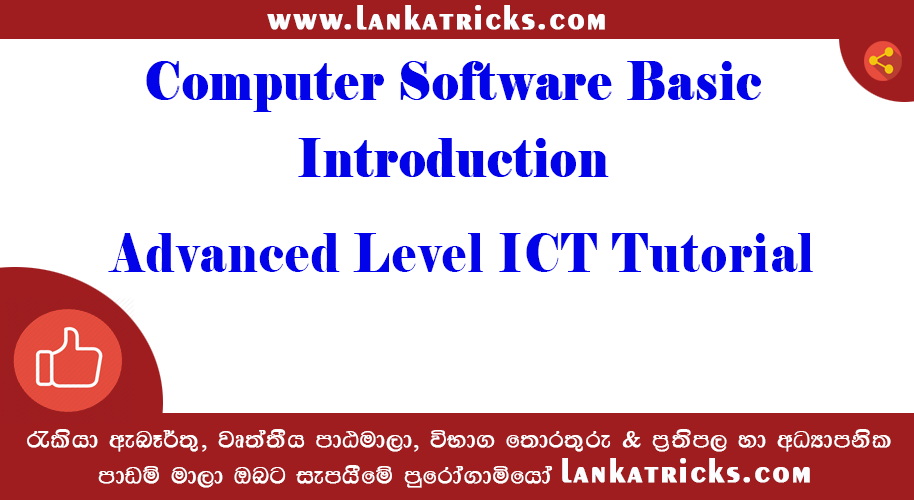 Computer Software Basic Introduction - Advanced Level ICT Tutorial
