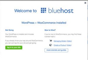 Install woocommece to bluehost